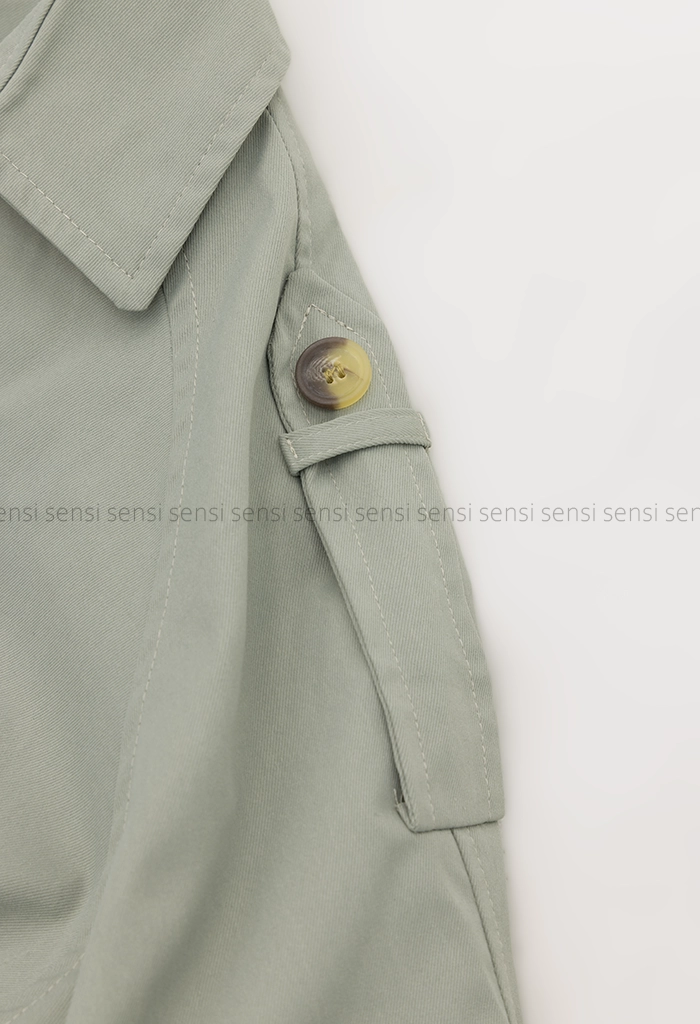 ترنچ کت کتان زارا آستر دار@کد1004696